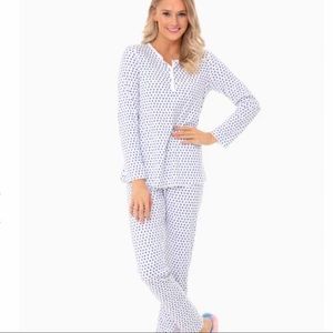 Roller Rabbit Blue Heart Pajama Set